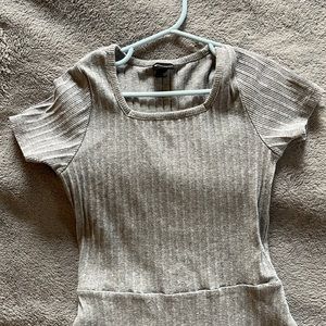 Gray target light dress